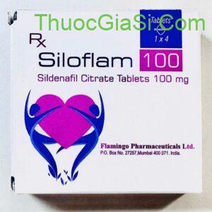 Siloflam 100 (Sildenafil 100mg) - điều trị rối loạn cương dương - FLAMINGO H/4v 3 thuocSiloflam100 e1736914037830