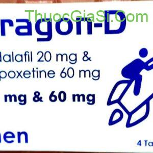 Dragon-D hộp 4 viên điều trị rối loạn cương dương xuất tinh sớm