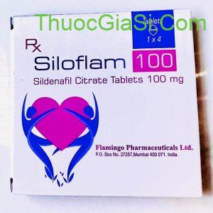 Siloflam 100 (Sildenafil 100mg) - điều trị rối loạn cương dương - FLAMINGO H/4v