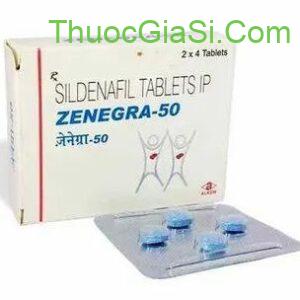 Zenegra 50 (Sildenafil 50mg) - điều trị rối loạn cương dương ở nam giới - hộp 4 viên