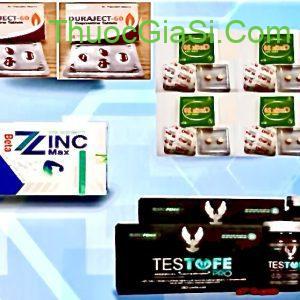 Thuốc Ciatic 20 (TADALAFIL 20MG) H/2v điều trị rối loạn cương dương nam giới 5 Ciatic 20 (Tadalafil 20mg), Beta Zinc Max (Kẽm Gluconate, Testofe Pro, Duraject 60 (Dapoxetin 60mg(