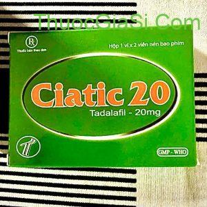 Ciatic 20 (Tadalafil 20mg) – Điều trị rối loạn cương dương, cải thiện sinh lý nam giới