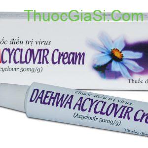 Daehwa Acyclovir (Aciclovir 5% Hàn Quốc) điều trị virus herpes, bôi môi sau phẩu thuật xăm môi