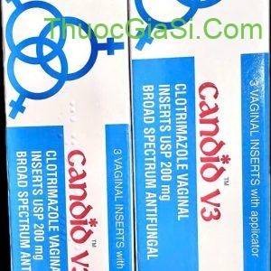 Viên đặt Candid V3 Glenmark điều nhiễm nấm Candida (1 vỉ x 3 viên)