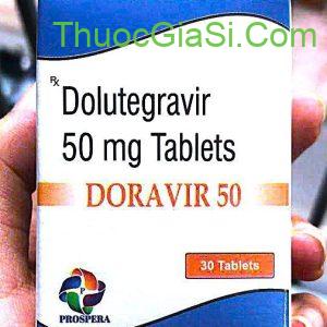 DORAVIR 50 Dolutegravir 50mg PROSPERA hộp 30 viên thuốc kháng virus điều trị HIV