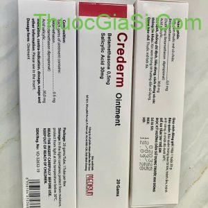 CREDERM OINTMENT tuýp 30g điều trị viêm da cơ địa, vảy nến, ezema, chàm, ngứa