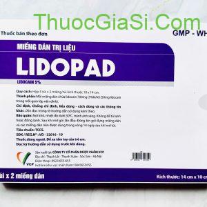 Miếng dán trị liệu LIDOPAD (Lidocain 5%) VCP giảm đau ung thư, zona thần kinh
