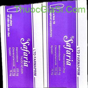 Thuốc đặt âm đạo Safaria điều trị viêm nhiễm phụ khoa
