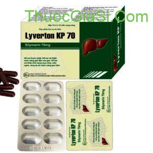 Lyverton KP 70 (Silymarin 70mg) Khánh Hòa H/100v điều trị suy giảm chức năng gan, viêm gan mạn tính