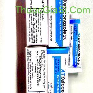 Kem bôi nấm da AT Ketoconazole 2% An Thiên điều trị nấm da, lang ben, hắc lào 3 a.t ketoconazole2 anthien