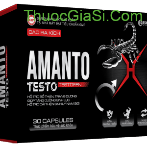 Amanto Testos – Hỗ Trợ Tăng Cường Sinh Lý Nam, tăng Testosterone Tự Nhiên