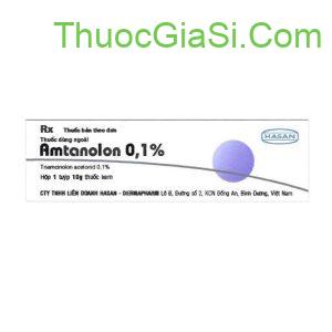Amtanolon 0,1% (Triamcinolon Acetonid 0.1%) Hasan điều trị dị ứng