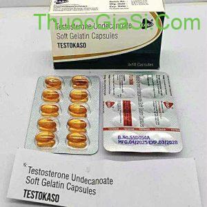 Testokaso 40mg (Testosterone Undecanoate Soft Gelatin Capsules) KASO hộp 30 viên