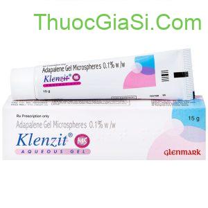 Bôi mụn Klenzit MS Adapalen gel 0.1% Glenmark điều trị mụn trứng cá, mụn thâm, mụn cám