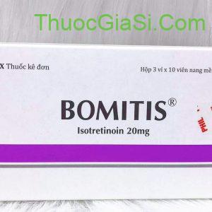 BOMITIS (Isotretinoin 20mg) điều trị mụn trứng cá nặng, giúp đẹp da mụn, căng bóng da mụn