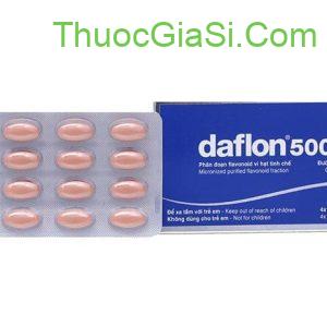 Daflon 500mg (Pháp) điều trị suy tĩnh mạch, triệu chứng trĩ cấp tính