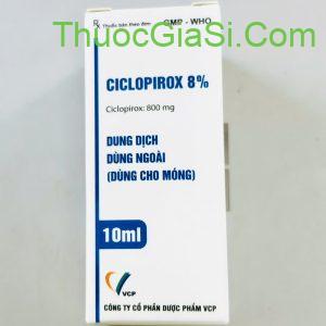 Ciclopirox 8% 10ml điều trị nấm móng tay, nấm móng chân 4 dungdichboiCiclopirox8vcp