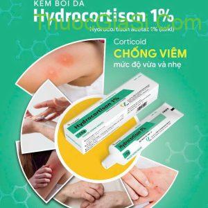 Kem bôi Hydrocortison 1% VCP 15g điều trị viêm da cơ địa, chàm sữa