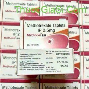 Methocel 2.5 (Methotrexate Tablets IP 2,5mg thuốc điều trị ung thư vú, ung thư biểu mô, u lympho