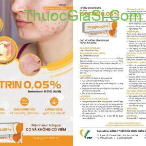 Isotrin 0.05% VCP 15g (Isotretinoin 0.05%) điều trị mụn trứng cá