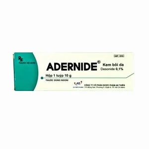 Kem bôi da ADERNIDE (Desonide 0,1%) An Thiên tuýp 10g điều trị viêm da cơ địa, dị ứng da, chàm sữa