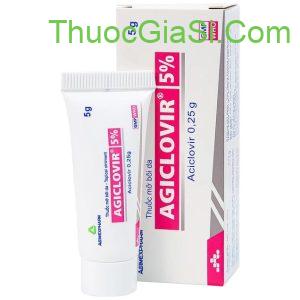 Kem bôi AGICLOVIR 5% tuýp 5g điều trị zona