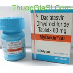 MyDekla 60 (Daclatasvir Dihydrochlorid 60mg) MYLAN H/28v điều trị viêm gan C 1 mydekla 60 daclatasvir dihydrochlorid 60mg mylan h 28v dieu tri viem gan c 5147 1