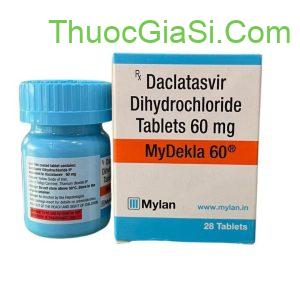MyDekla 60 (Daclatasvir Dihydrochlorid 60mg) MYLAN H/28v điều trị viêm gan C