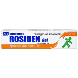 Rosiden Gel (Deawoo SHINPOONG Hàn Quốc) giảm đau và kháng viêm tuýp 20g