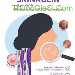 Skinrocin (Mupirocin 2%) 5g VCP bôi viêm da có mủ, chốc lở dùng được cho trẻ sơ sinh