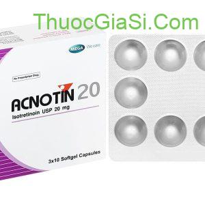Acnotin 20 (Isotretinoin USP 20 mg) điều trị mụn trứng cá