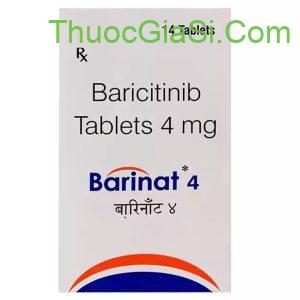 BARINAT 4 Natco (Barcitinib 4mg) H/14v điều trị viêm thấp khớp