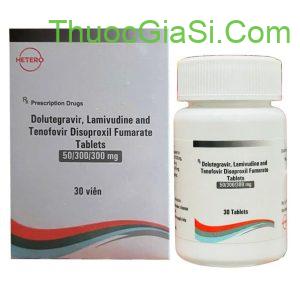 ARV HETERO Dolutegravir Lamivudine Tenofovir 50/300/300mg H/30v điều trị ARV