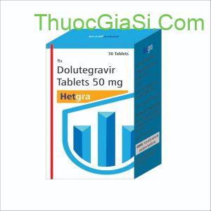 HETGRA (Dolutegravir 50mg) điều trị HIV hộp 30 viên