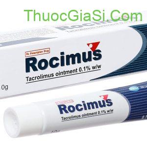 Thuốc mỡ Rocimus 0.1% tuýp 10g điều trị viêm da cơ địa. chàm bàn tay, ban đỏ
