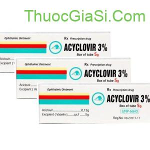 Acyclovir 3% QUAPHARCO – Thuốc tra mắt 1 thuoc mo tra mat acyclovir 3 quapharco chinh 2185 e1748921326782