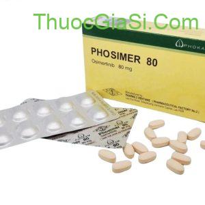 Thuốc PHOSIMER 80 (Osimertinib 80mg) H/30v Điều trị bệnh Ung Thư Phổi