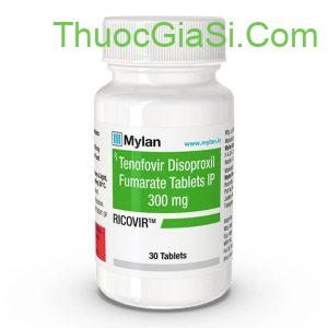 RICOVIR 300mg (Tenofovir Disoproxil Fumarat: 300mg) điều trị HIV và viêm gan B 1 thuoc ricovir 300mg tenofovir disoproxil fumarat 300mg dieu tri hiv va viem gan b 5101 1