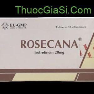ROSECANA Isotretinoin 20mg điều trị mụn trứng cá, giảm tiết bã nhờn