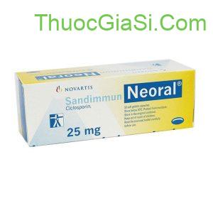 Sandimmun Neoral 25mg (Cyclosporine 25 mg) ức chế miễn dịch