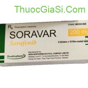 Thuốc SORAVAR 200mg (Sorafenid) điều trị ung thư gan, thận và tuyến giáp