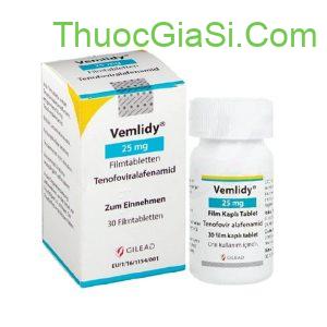 VEMLYDY 25mg Gilead (Tenofovir alafenamide 25mg) H/30v điều trị nhiễm virus