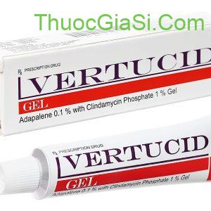 Vertucid Gel 15g điều trị mụn viêm, mụn bọc