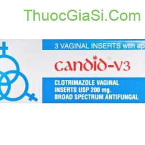Candid-V3 Glenmark điều trị bệnh nhiễm nấm Candida (1 vỉ x 3 viên)