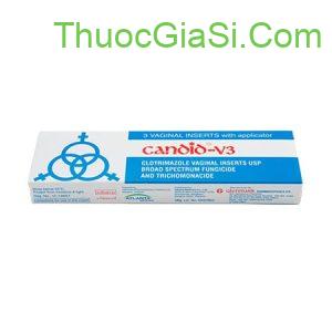 Candid-V3 Glenmark điều trị bệnh nhiễm nấm Candida (1 vỉ x 3 viên) 2 vien dat nam phu khoa candid v3 glenmark dieu tri benh nhiem nam candida 1 vi x 3 vien 1282