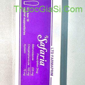 Viên đặt Safaria h/10v điều trị viêm nhiễm phụ khoa, viêm ngứa