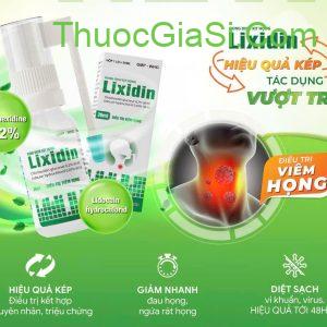 Thuốc xịt họng Lixidin VCP 30ml