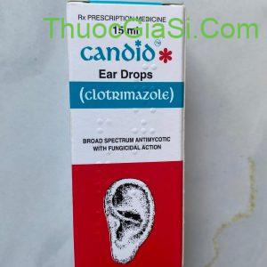 Thuốc Candid Ear Drops GLENMARK điều trị nhiễm nấm tai (15ml)