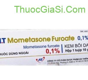 AT Mometasone Furoate 0,1% An Thiên điều trị viêm da cơ địa, vảy nến, chàm, viêm ngứa (10g)