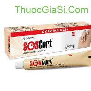 SOSCORT (Clobetasol propionat 0,05%)- điều trị vảy nến, chàm, viêm da cơ địa mãn tính